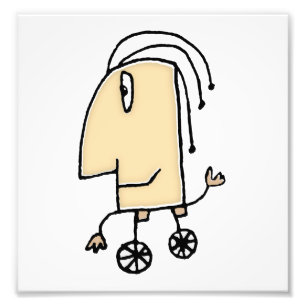 Cute fantasy speelgoed sketchy tekening foto afdruk