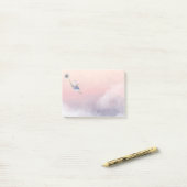 Cute Fantasy Waterverf Mouse Dandelion Flying Post-it® Notes (Op bureau)