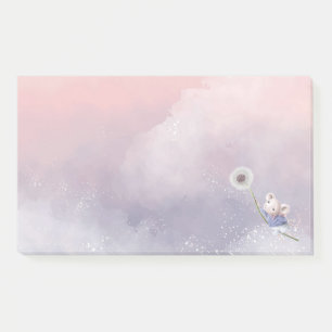 Cute Fantasy Waterverf Mouse Dandelion Flying Post-it® Notes