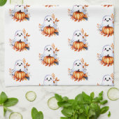Cute Fantôme avec Citrouille Design Serviette de c (Plié)