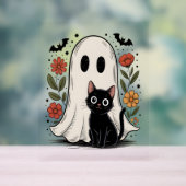 Cute Fantôme d'Halloween et chat (Neutre)
