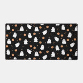 Cute Fantôme et Citrouille Motif d'Halloween noir (Recto)