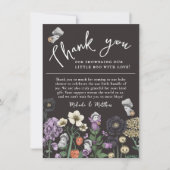 Cute Fantôme Floral Halloween Baby shower Merci (Devant)