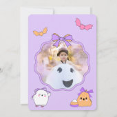 Cute Fantôme Halloween Carte de remerciements d'an (Dos)