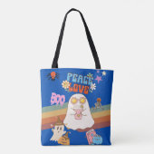 Cute Fantôme Super Style Paix&Amour Sac fourre-tou (Dos)