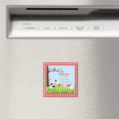 Cute Farm Animaux Anniversaire Fête Magnet (In Situ (Lave-vaisselle))