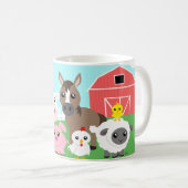 Cute Farm Animaux Café Mug (Devant droit)