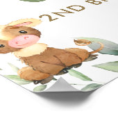 Cute Farm Animaux Verdure Anniversaire Affiche de (Coin)