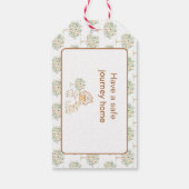 Cute Farm Barn Cows Birthday Cadeaulabel (Achterkant)