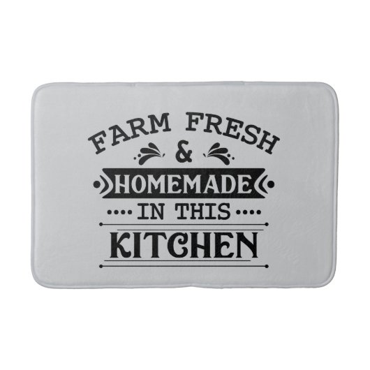 Cute Farm fresh homemade kitchen Badmat (Voorkant)