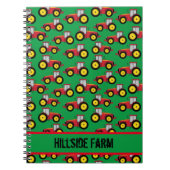 Cute Farmer Countryside Tractor in Field Patterned Notitieboek (Voorkant)