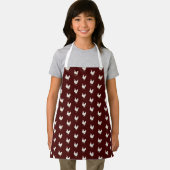 Cute Farmhouse Style Chicken Pattern Apron Schort (Insitu)