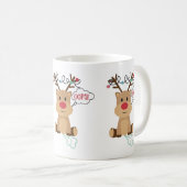Cute Farting Reindeer Koffiemok (Voorkant rechts)