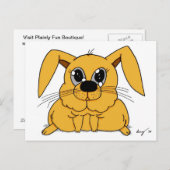 Cute Fat Bunny Briefkaart (Voorkant / Achterkant)