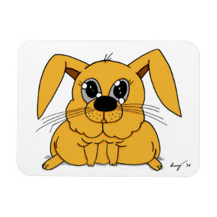 Cute Fat Bunny Flexible Magnet Magneet