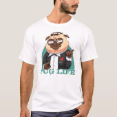 Cute Fat Pug T-Shirt (Voorkant)