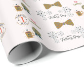 Cute Fathers Day Cadeaupapier (Rol Hoek)