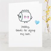 Cute father's day card from Baby1 Kaart (Gele Bloem)