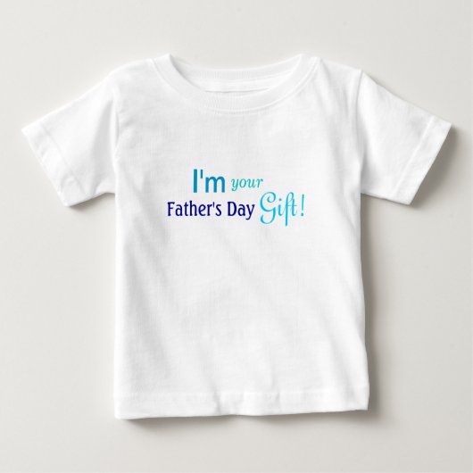Cute Fathers Day Gift - Blue Shirt (Voorkant)