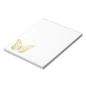 Cute Faux Gold Foil Butterfly Notitieblok (Gedraaid)