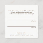 Cute Faux Rose Gold Sequin Beauté Salon Référence (Dos)