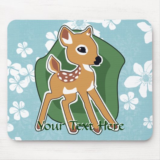 Cute Fawn Mousepad Muismat (Voorkant)