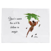 Cute Fée Avec Ailes Brown Sac Cadeau (Dos)