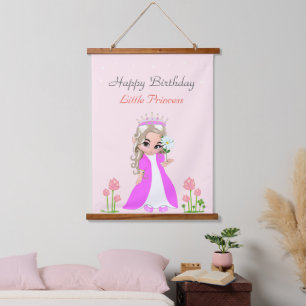 Cute Feeën Prinses Meisje Verjaardagsfeest Hangen  Hangend Wandkleed