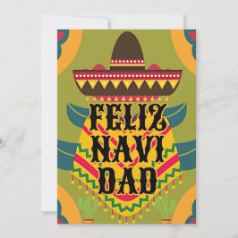 Cute feliz navidad christmas feestdagenkaart