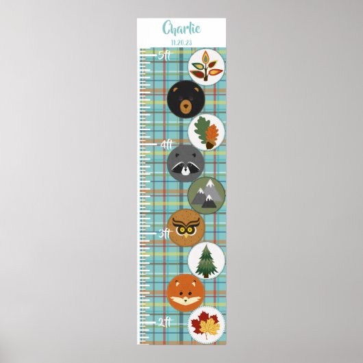 Cute Felt Woodland Animals Poster (Voorkant)