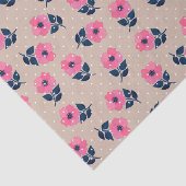 Cute Feminine Floral Pattern Tissuepapier (Detail)
