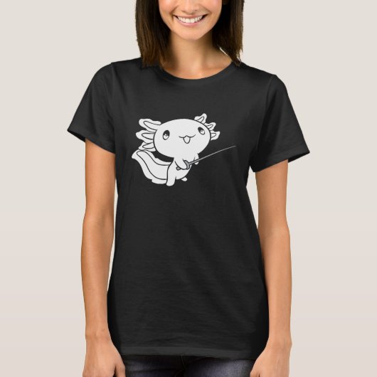 Cute Fencer Axolotl  Fencing Fencer T-shirt (Voorkant)