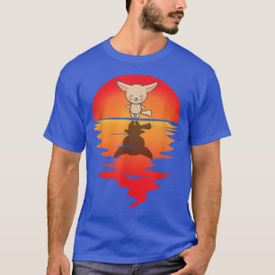Cute Fennec Fox Ears Sunset Desert Animal T-shirt