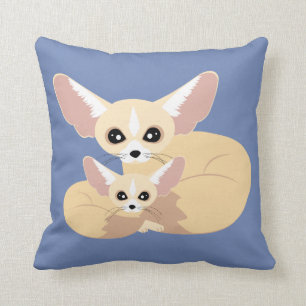 Cute Fennec Fox Ma en Baby Kussen