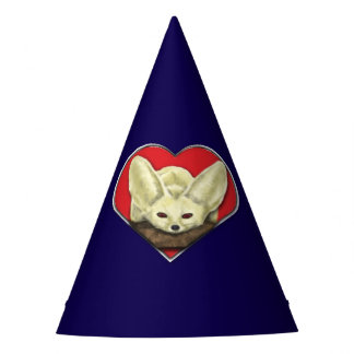 Cute Fennec Fox Within A Heart Feesthoedjes