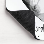 Cute Ferret Afbeelding in een hart Muismat (Hoek)