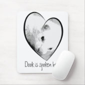 Cute Ferret Afbeelding in een hart Muismat (Met muis)