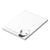 Cute Ferret Afbeelding Notitieblok (Gedraaid)