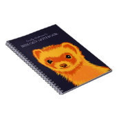 Cute ferret art name biology notitieboek (Rechterzijde)