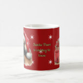 Cute Festival Leonberger Père Noël Mug (Centre)