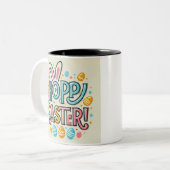 Cute & Festive Café Mug pour les fêtes de Pâques (Devant gauche)