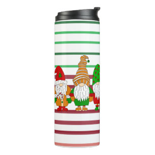 Cute Festive Kerstgnomen Thermosbeker