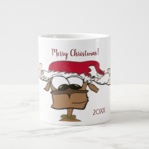 Cute Festive Reindeer Extra Grote Beker