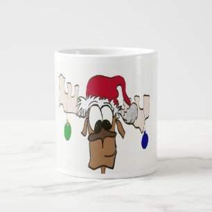 Cute Festive Reindeer Extra Grote Beker