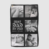 Cute Fête des pères Photo Collage Golf Serviette (Devant)