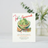 Cute Fiesta Holy Guacamole Baby Shower BEGROTING (Staand voorkant)