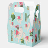 Cute Fiesta Llama & Cactus Pattern Bedankdoosjes (Geopend)