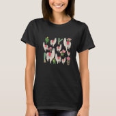 Cute Fiesta Llama & Cactus Pattern T-shirt (Voorkant)