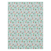 Cute Fiesta Llama & Cactus Pattern Tafelkleed (Voorkant)