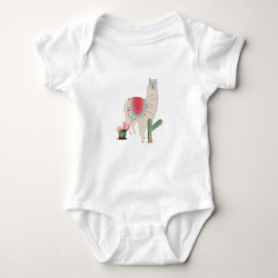 Cute Fiesta Llama & Cactus Romper